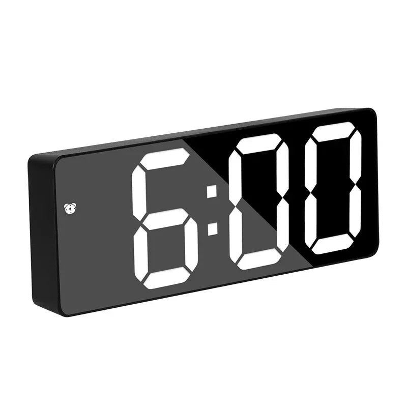 LED Display Alarm Clock with Electronic Mirror Function