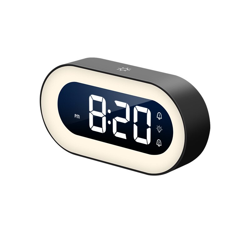 LED Bedside Clock with Night Light – Digital Alarm and Soft Illumination