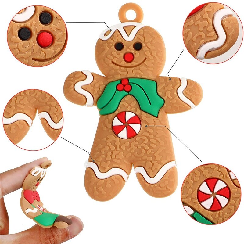 12pcs Gingerbread Man Ornaments