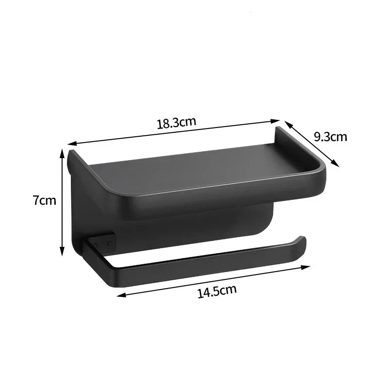 AeroShelf - Toilet Paper Holder with Storage Shelf