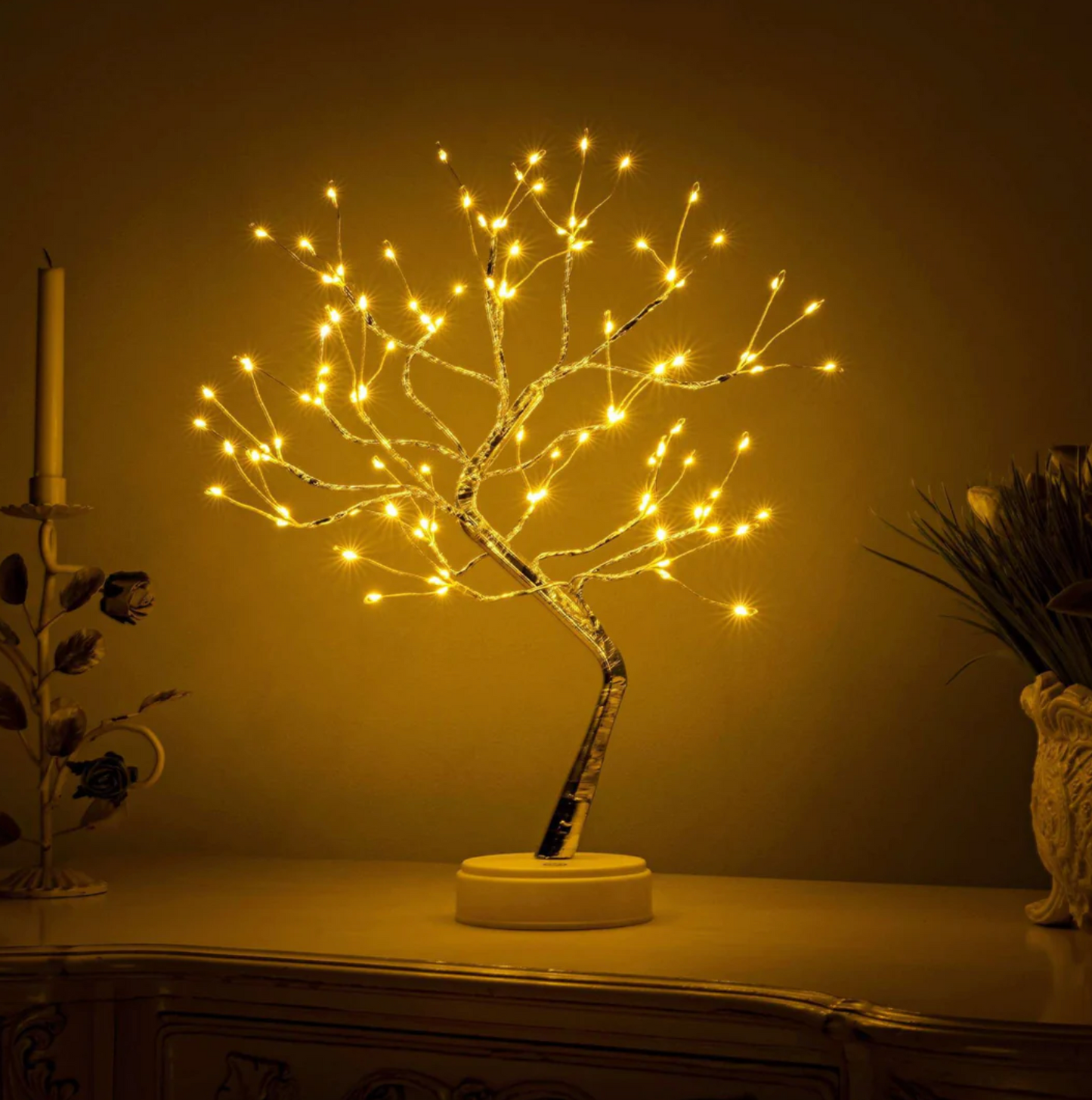 Magical Light Tree - Unique LED Battery Table Lamp - Wireless Bedside Lamp