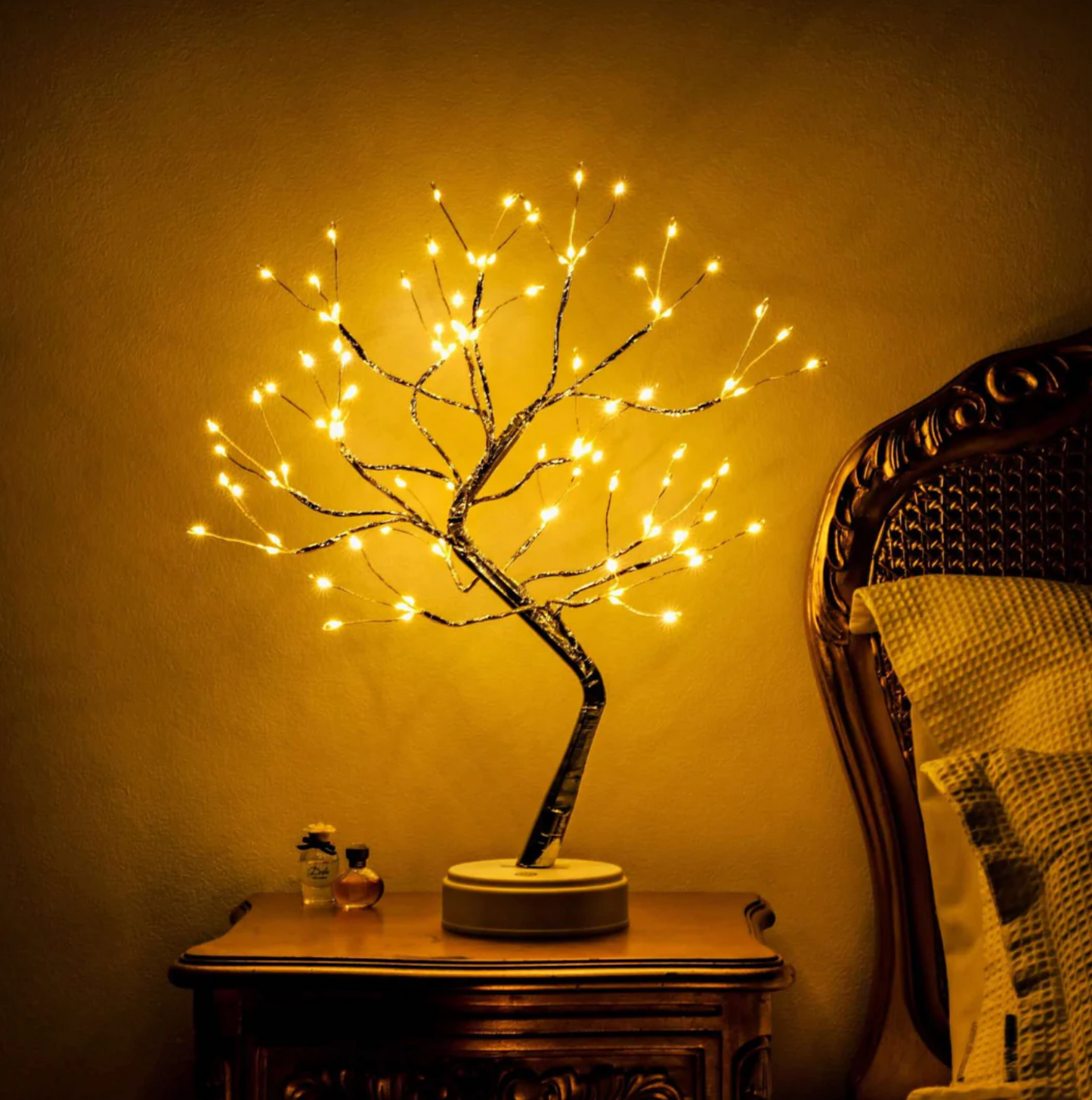 Magical Light Tree - Unique LED Battery Table Lamp - Wireless Bedside Lamp