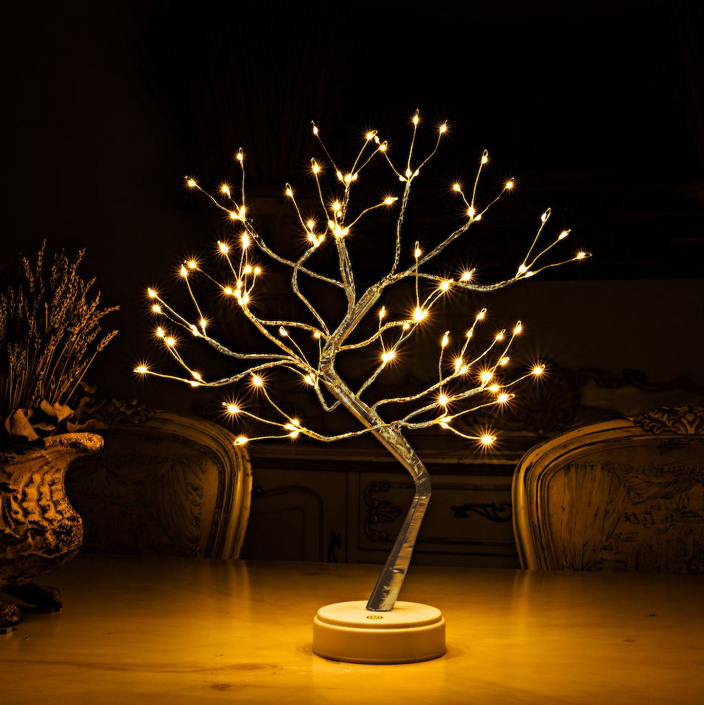 Magical Light Tree - Unique LED Battery Table Lamp - Wireless Bedside Lamp