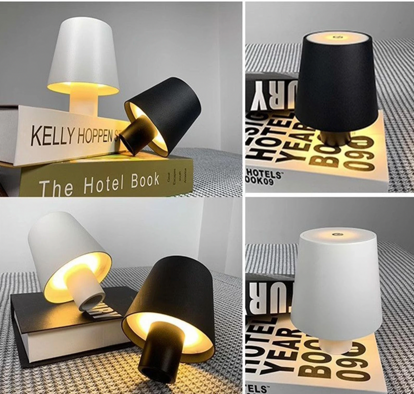 LuxeBottle - Wireless LED Table Lamp in Bottle Design - Dimmable | USB | Living Room | Decoration