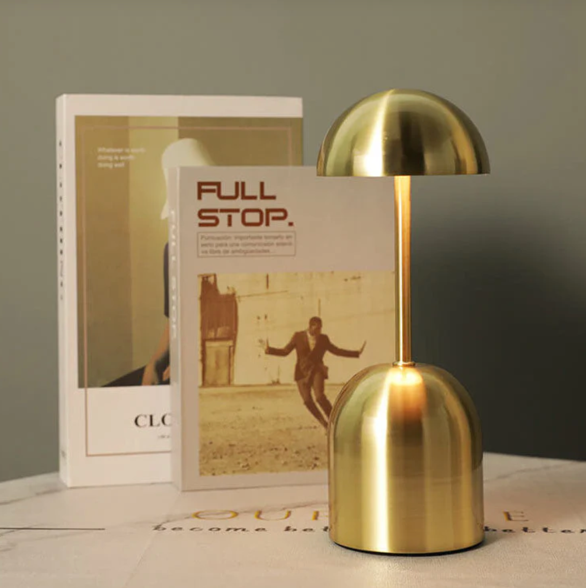 LuminaCrescent - Wireless Dimmable LED Metal Desk Lamp | Modern Touch Control