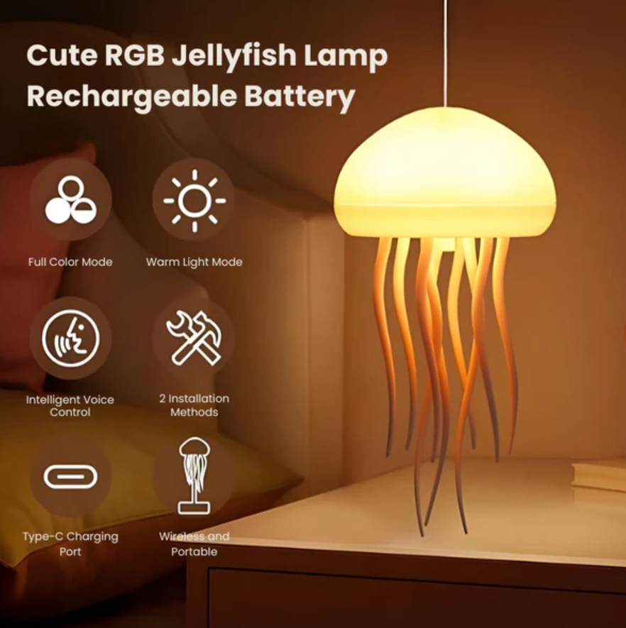 Gradient Dancing Jellyfish Lamp