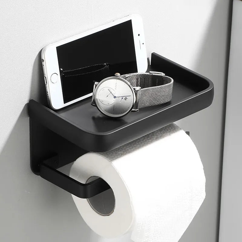 AeroShelf - Toilet Paper Holder with Storage Shelf