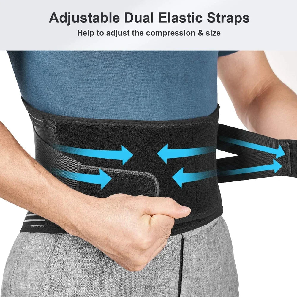 Ergonomic Waist Support Belt – Adjustable Back Brace for Comfort at Work and Daily Activities