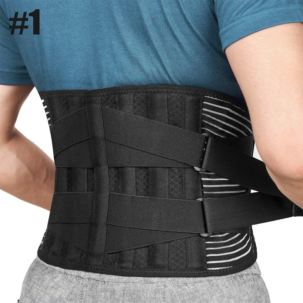 Ergonomic Waist Support Belt – Adjustable Back Brace for Comfort at Work and Daily Activities