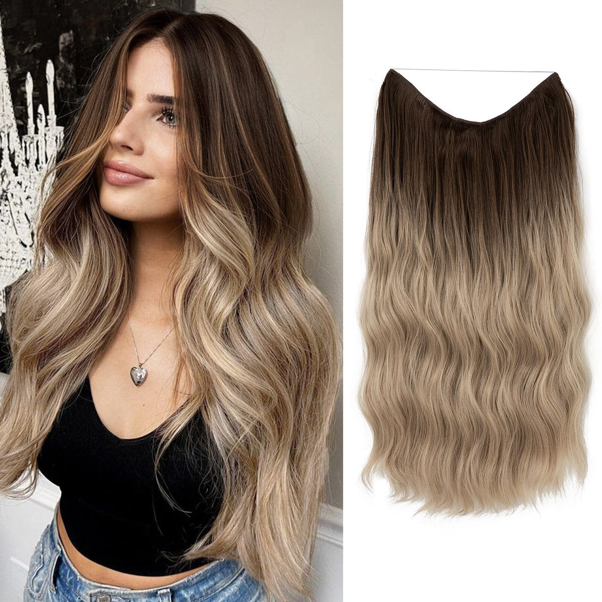 HaloGlow — Insta-Boost Your Confidence with Seamless, Head-Turning Hair