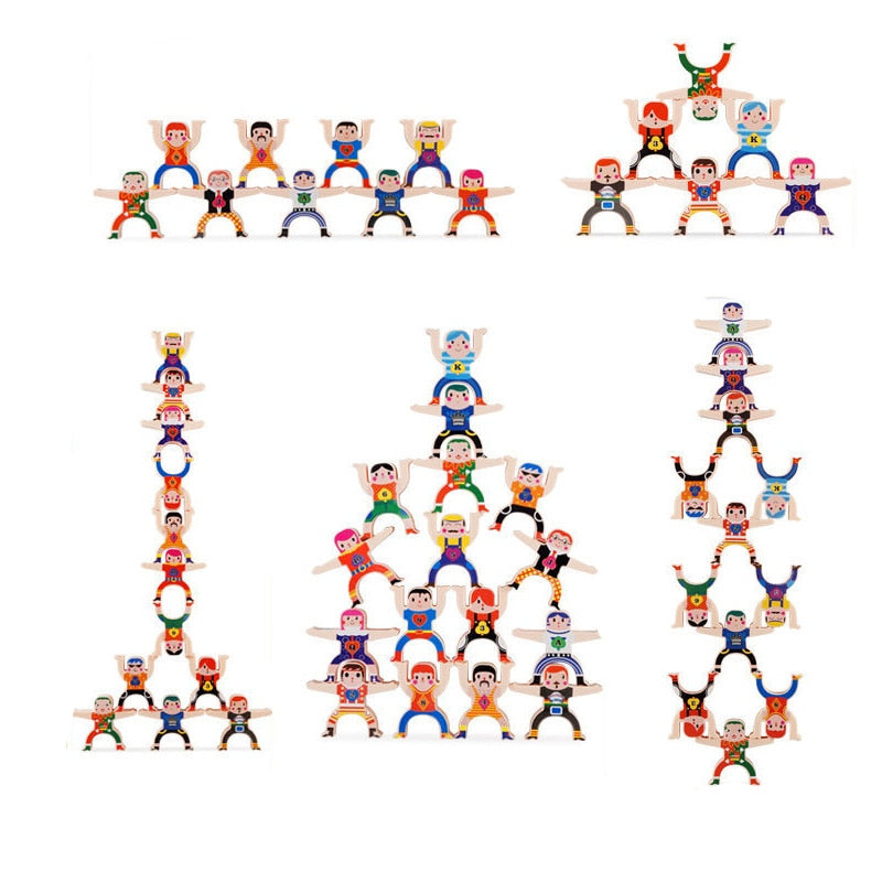 Stacrobats™ Montessori balancing acrobat kit
