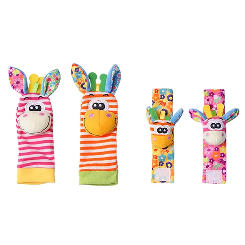 Foot Finder & Wrist Rattle Sensory Toy Set