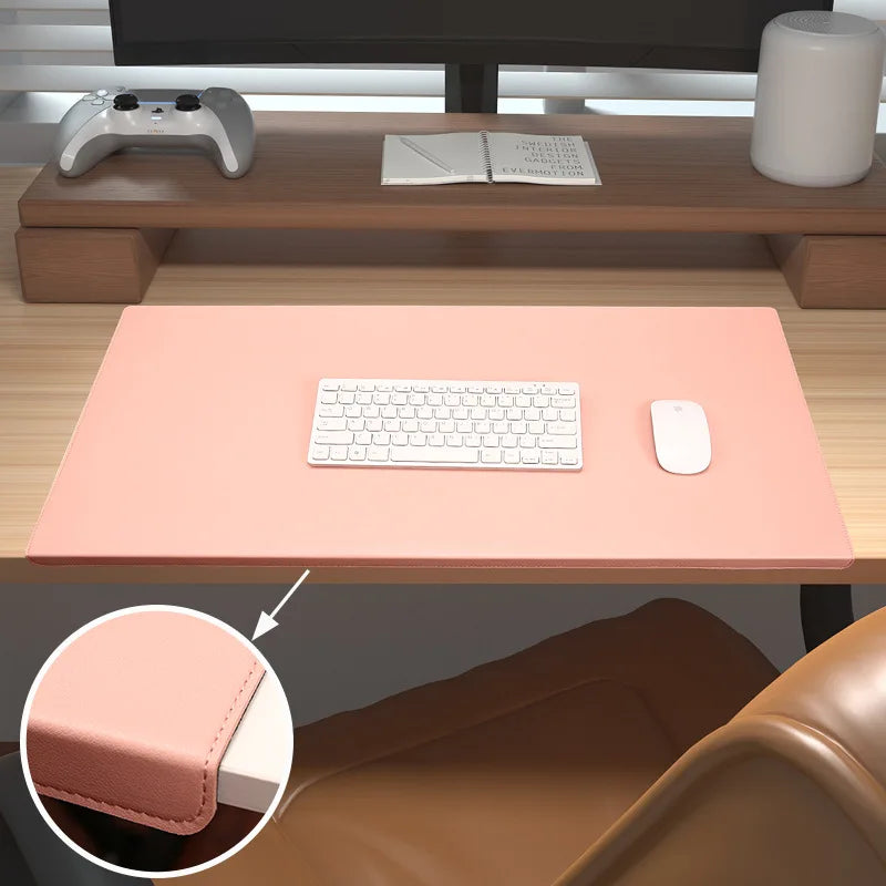 PU-Leather Desk Mat with Non-Slip Surface, Wrist and Elbow Support – Ergonomic Desk Pad for Office and Gaming