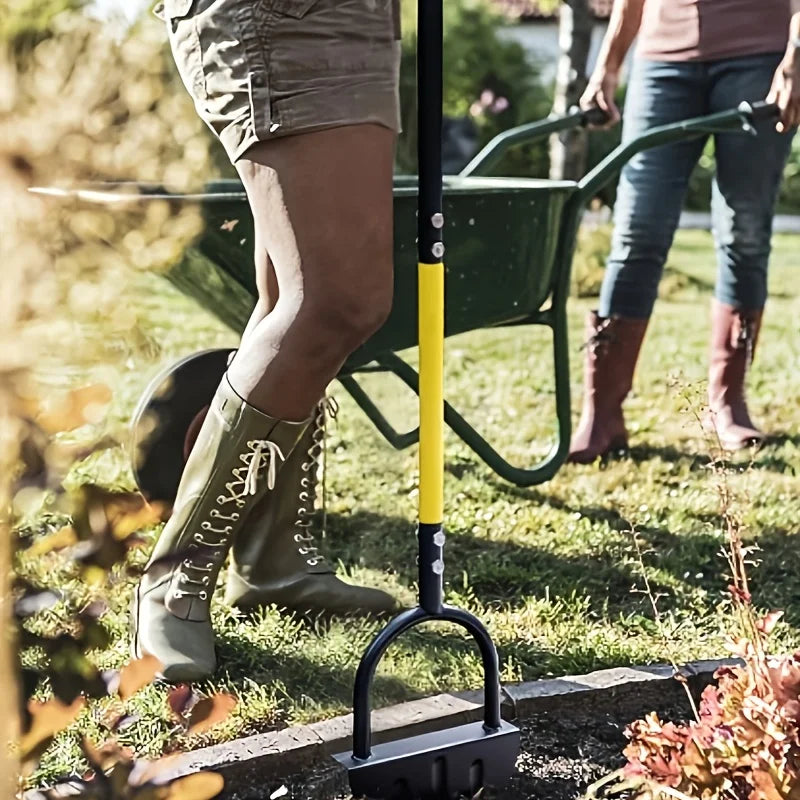 EdgeMaster Lawn Edger | Half-Moon Design with Wavy Edge | Manual Tool for Clean Lawn Edges & Beds