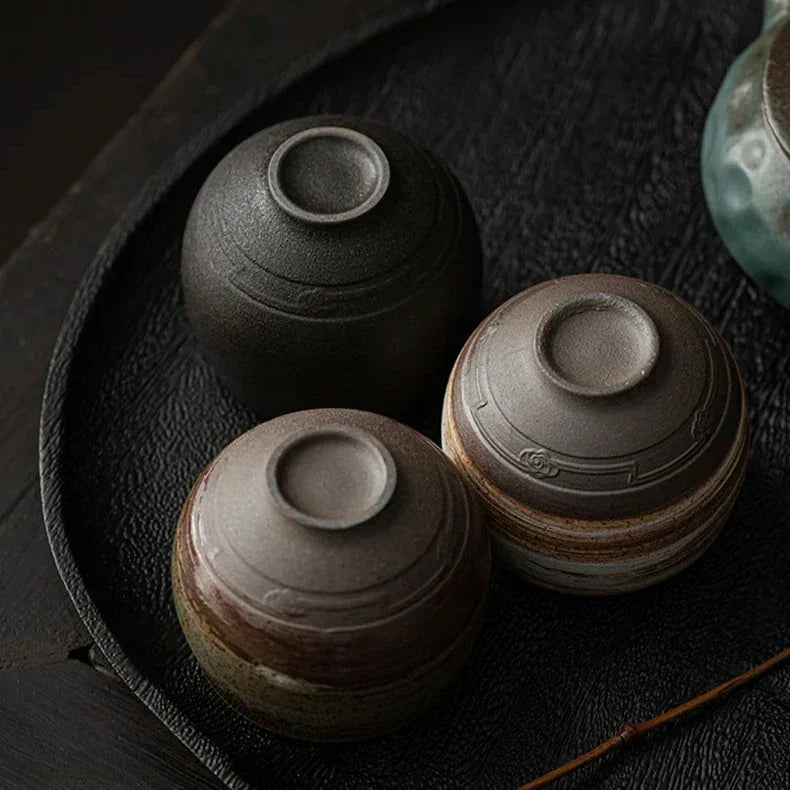 RusticBrew - Handmade Ceramic Espresso Cups Set