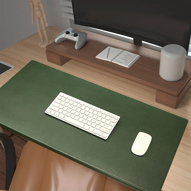 PU-Leather Desk Mat with Non-Slip Surface, Wrist and Elbow Support – Ergonomic Desk Pad for Office and Gaming