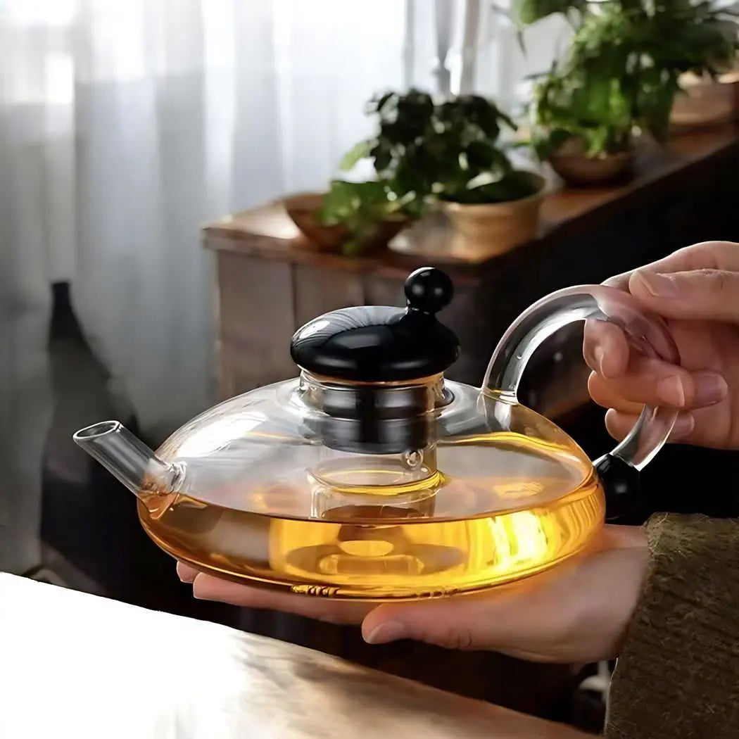 Sereno Filtration Teapot Set – 600ml Glass Brewing Set
