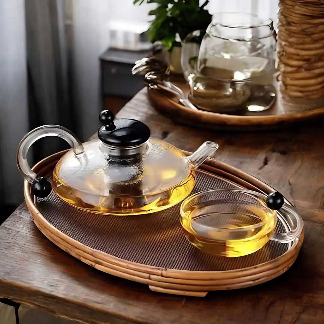 Sereno Filtration Teapot Set – 600ml Glass Brewing Set