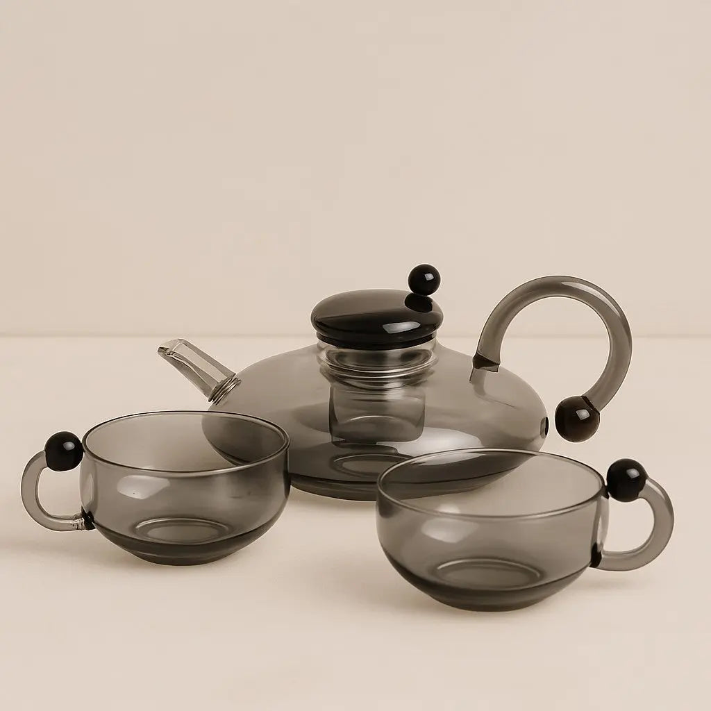 Sereno Filtration Teapot Set – 600ml Glass Brewing Set