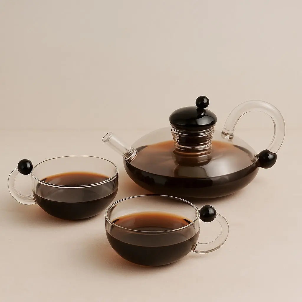 Sereno Filtration Teapot Set – 600ml Glass Brewing Set