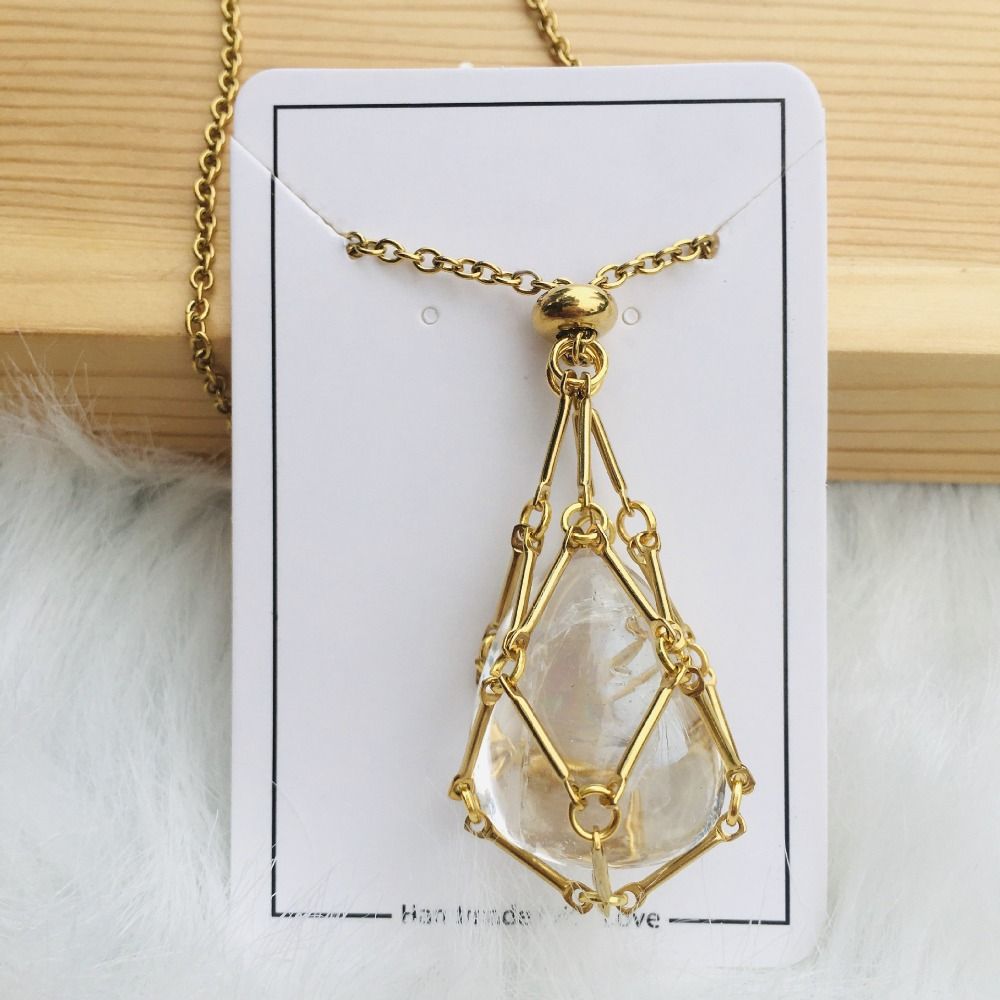 Interchangeable Crystal Stone Necklace for Styling & Inner Harmony