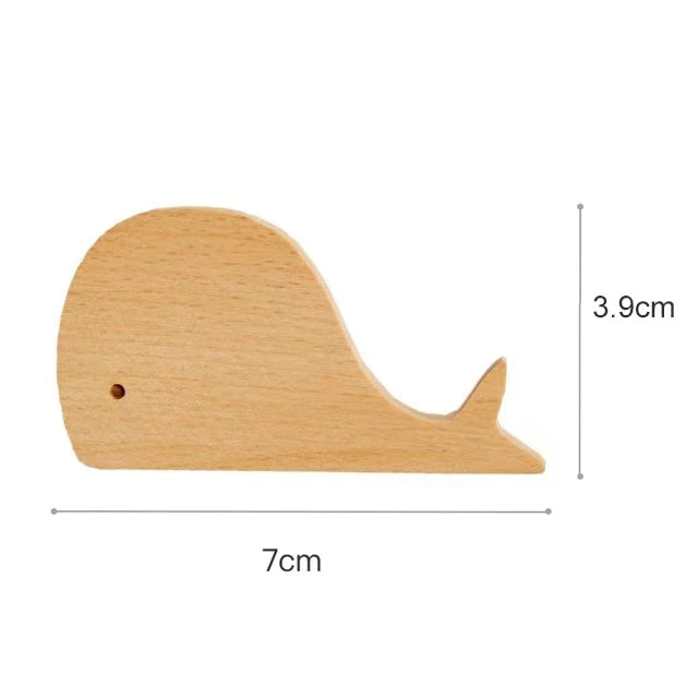 NordicPals - Wooden Animal Wall Hooks Set