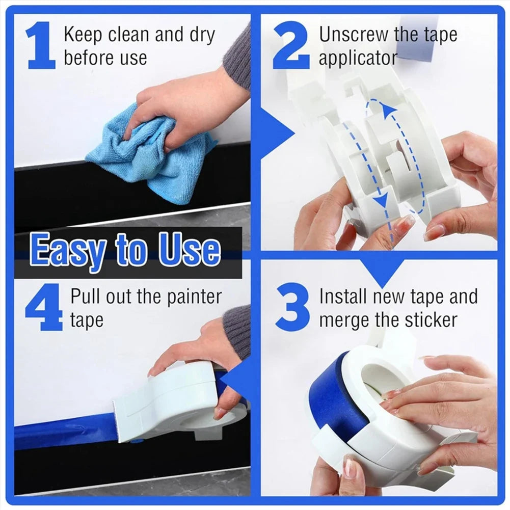 EasyTape - Painter’s Tape Applicator for Flawless Edges in Seconds