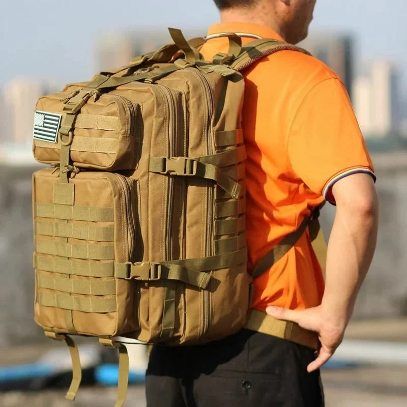 Durable Waterproof Backpack for Outdoor Activities – Multi-Compartment for Hiking, Travel, and Daily Use