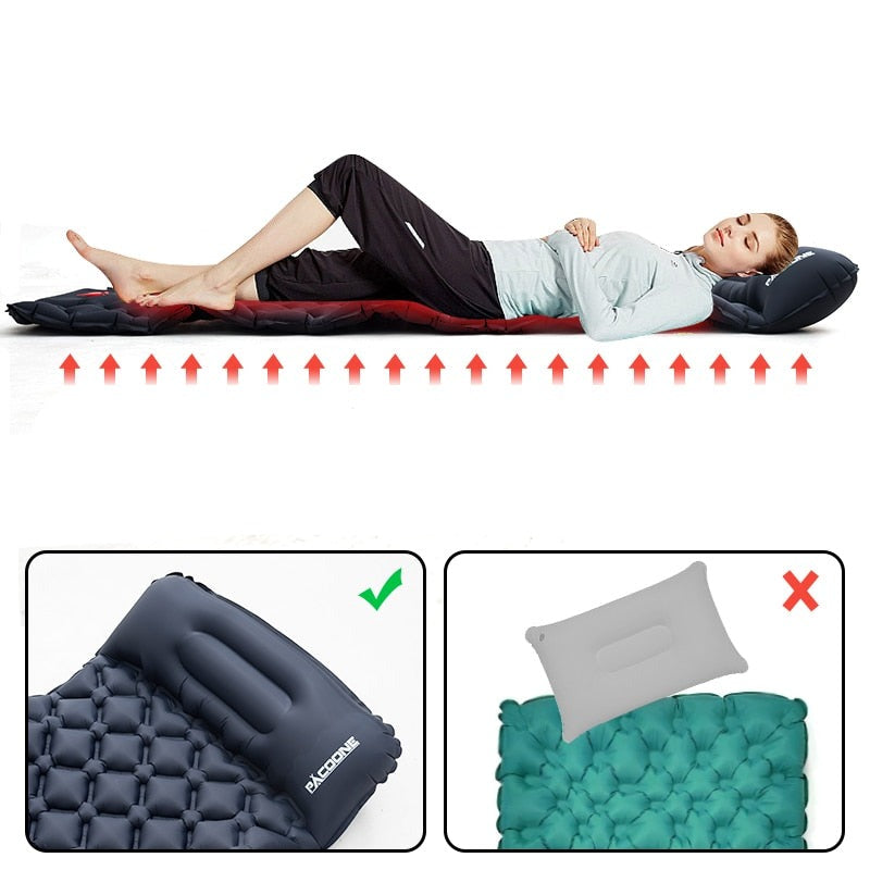 Compact Waterproof Sleeping Pad with Built-in Pump – Lightweight for Hiking and Camping