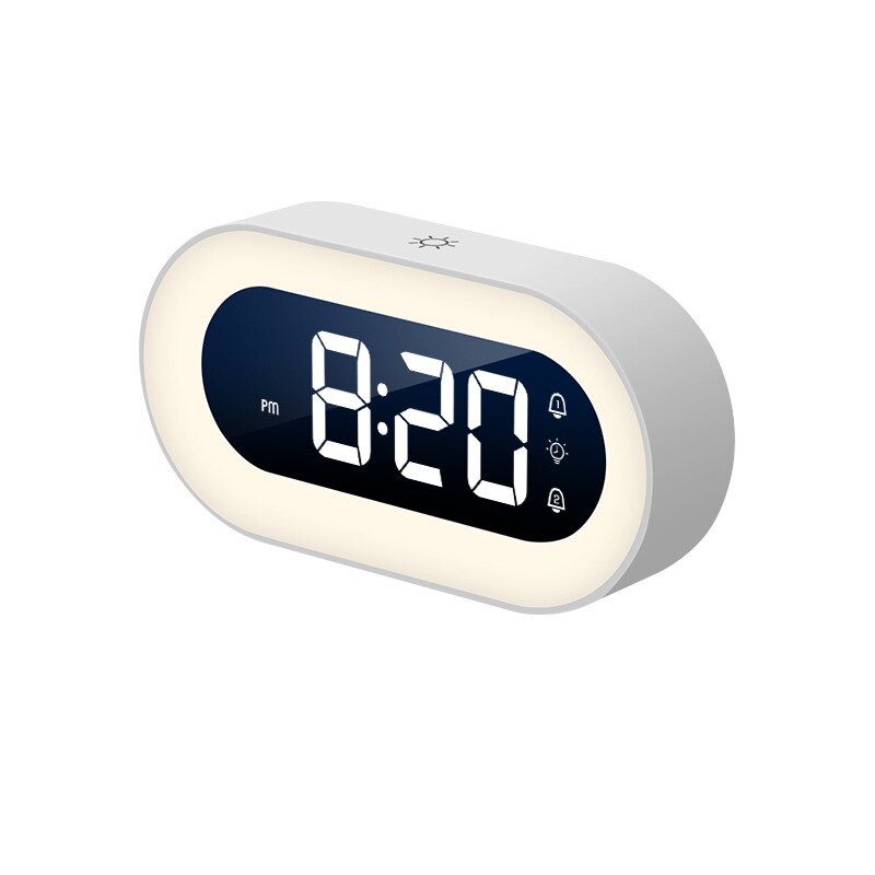 LED Bedside Clock with Night Light – Digital Alarm and Soft Illumination