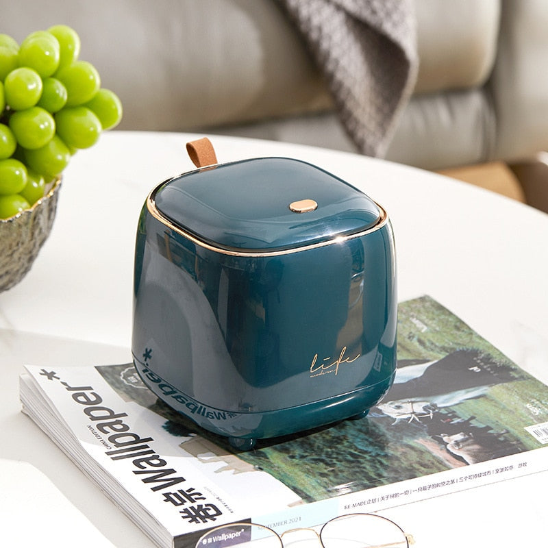 Compact Waste Bin for Desks, Counters, and Vanities – Stylish Storage Solution