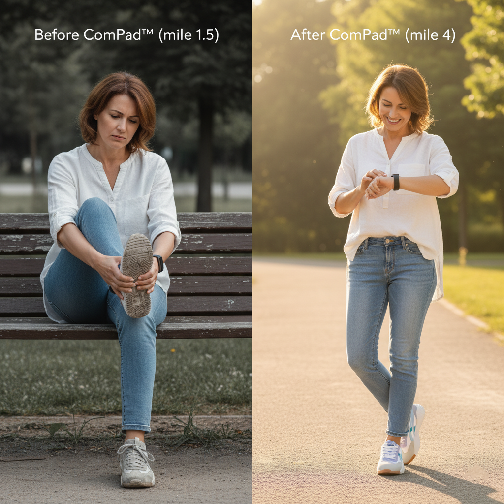 ComPad - Supportive Comfort Sneakers for All-Day Walking