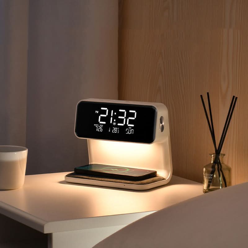 Clear LCD Alarm Clock with Adjustable Brightness Feature
