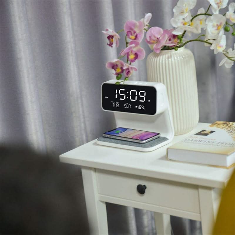 Clear LCD Alarm Clock with Adjustable Brightness Feature