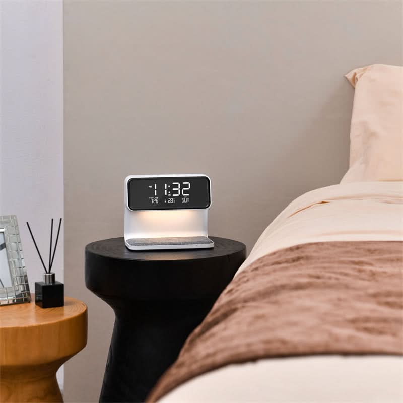 Clear LCD Alarm Clock with Adjustable Brightness Feature
