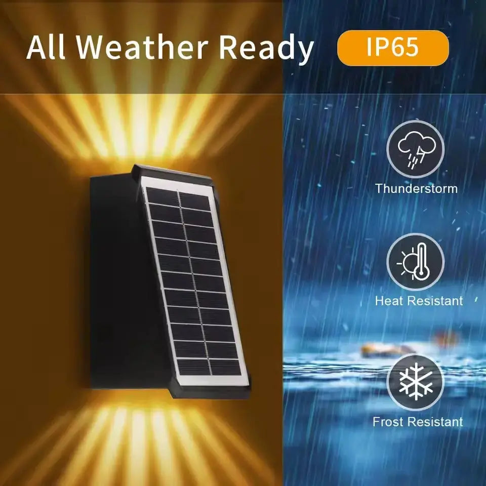 ColorBeam™ Solar Wall Light | Colorful Ambience Anywhere