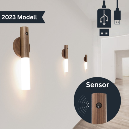 Smart Wooden Night Light | Get automatic lighting anywhere without cables