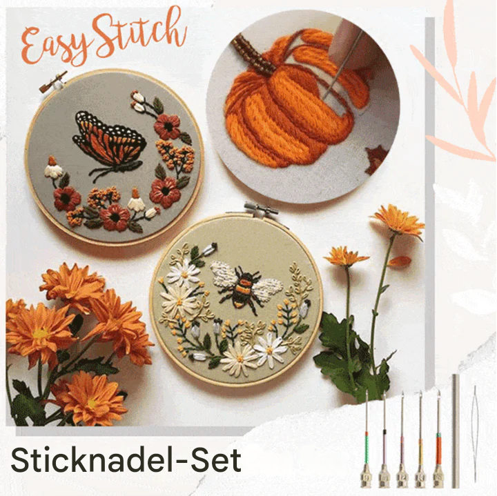 Embroidery Needle Kit | Basic Embroidery | Color-Marked Needles | EasyStitch