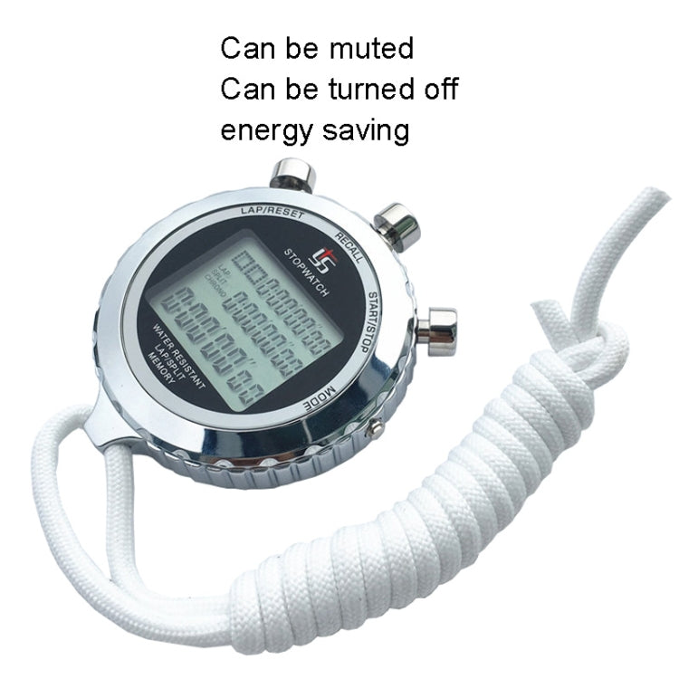 Digital Stopwatch with Stainless Steel 3-Line Display