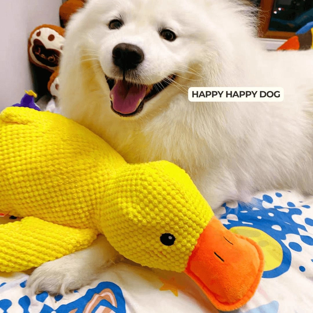 Large Soft Duck Plush Toy for Dogs – Durable with Quacking Sound