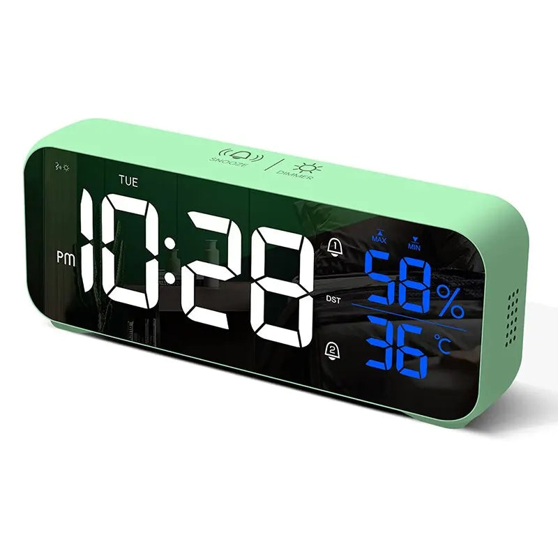 LED Alarm Clock with Music and Voice Activation