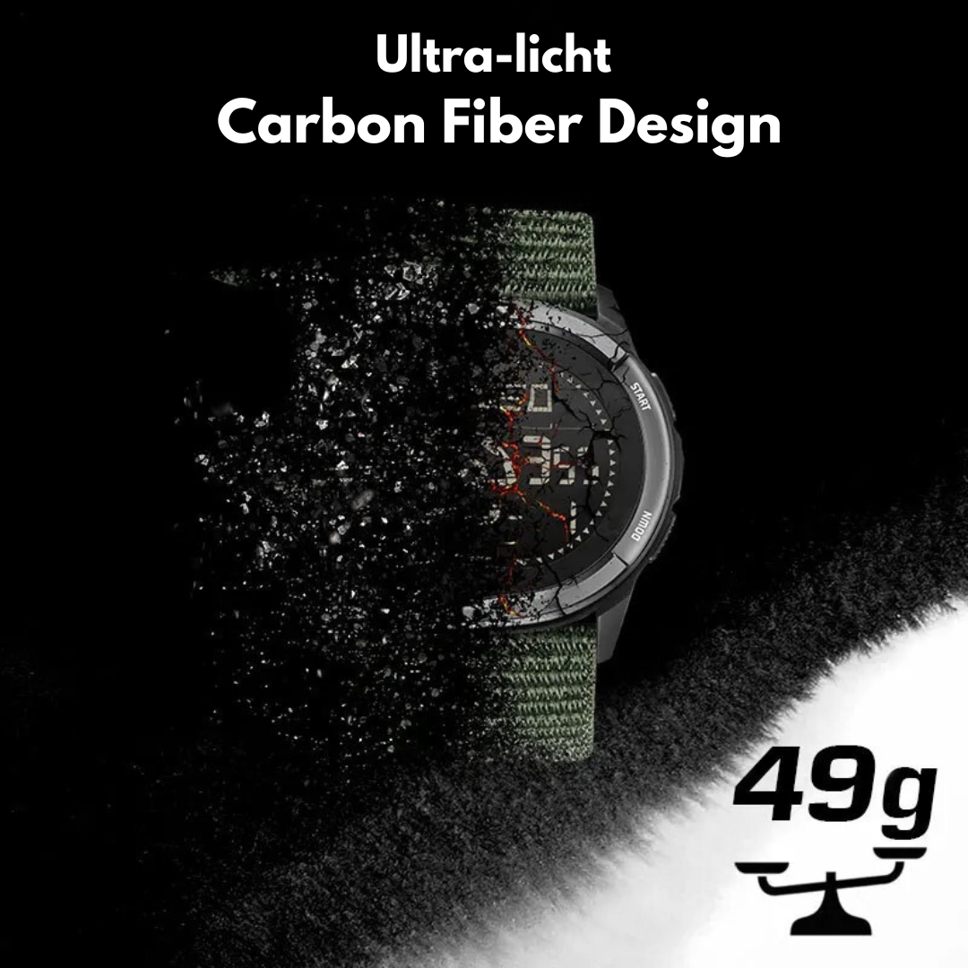 Outdoor Explorer Watch Featuring Carbon Fiber Case for Adventures