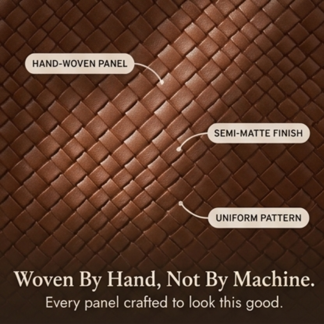 Ardenna™ – Woven Faux Leather Tote