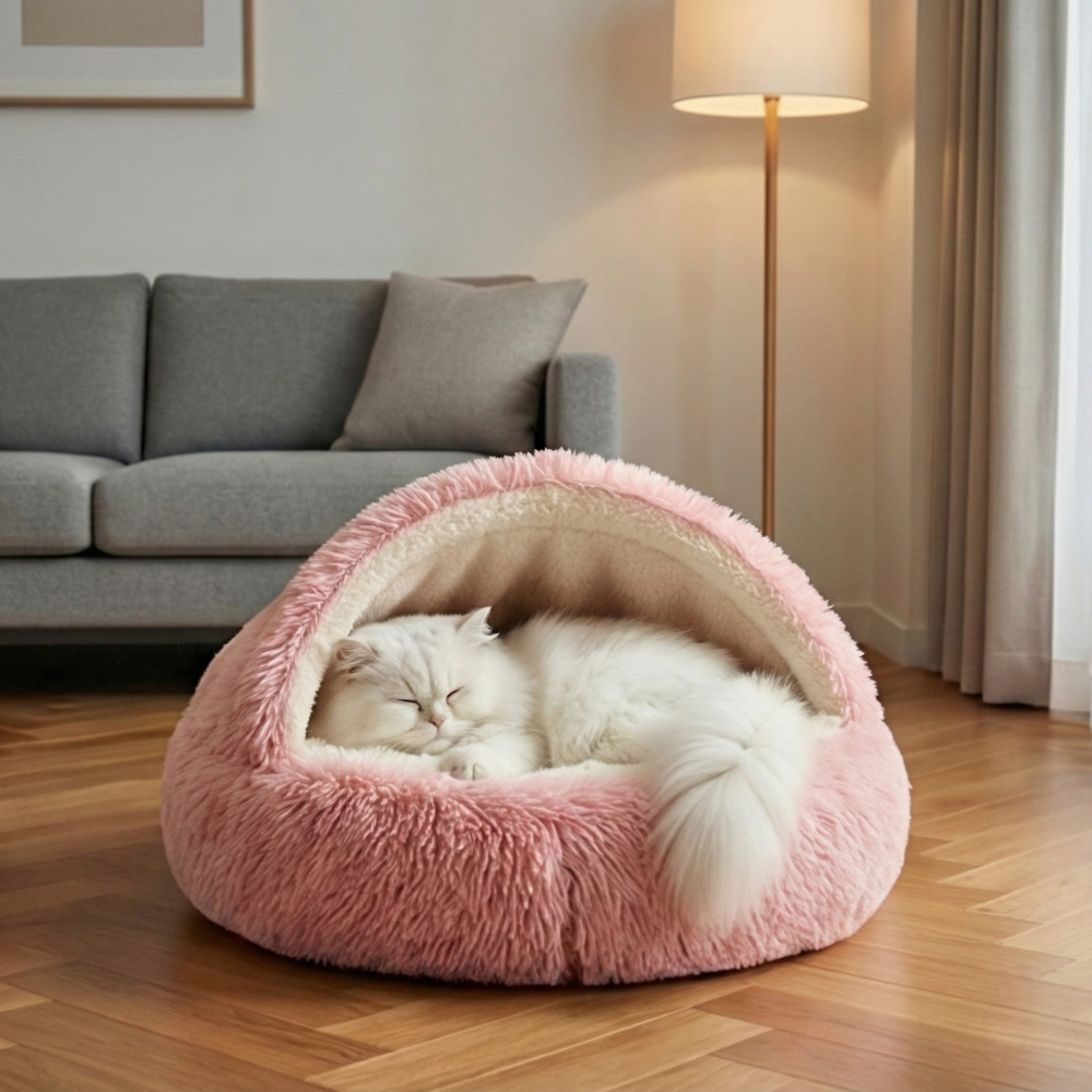 Cloofie™ – Plush Cave Bed for Cats (40% Off)
