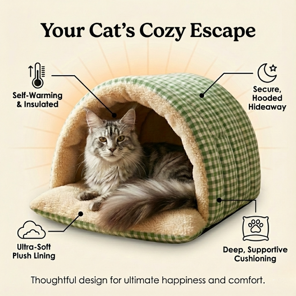 Cavina™ – Plush Pet Cave Bed