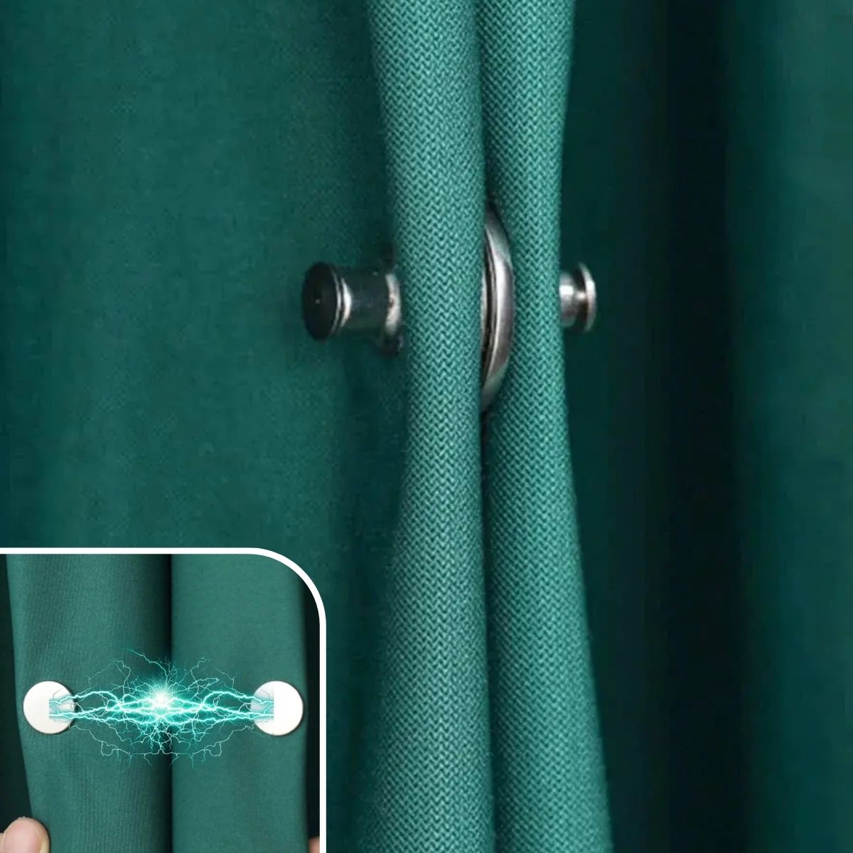 AuraClip™ – 10 Pairs Magnetic Curtain Closure Patch (50% Off)