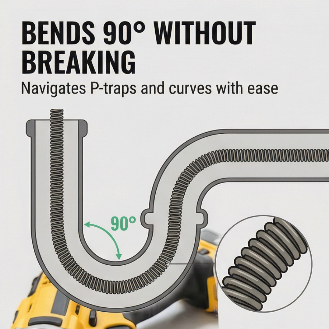 Clearcoil™ – Drill Powered Drain Cleaning Cable
