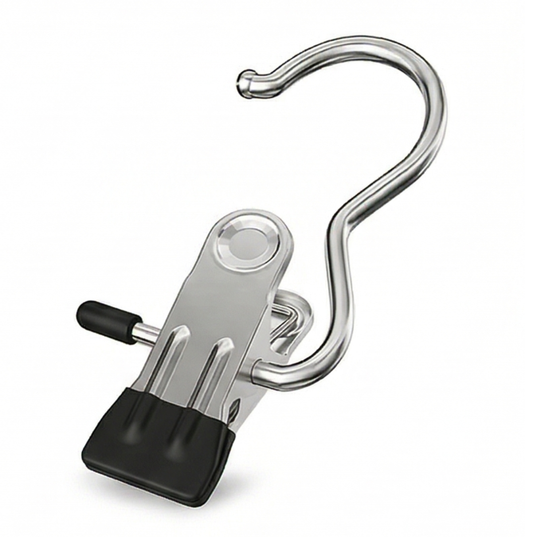 Clipvault™ – Stainless Steel Closet Clip Hooks (20 Pack)