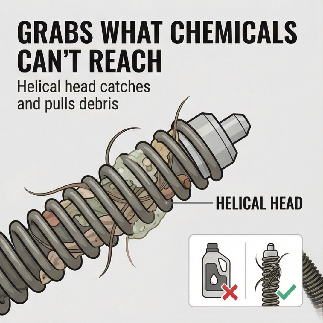Clearcoil™ – Drill Powered Drain Cleaning Cable