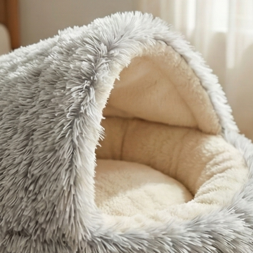Cloofie™ – Plush Cave Bed for Cats (40% Off)